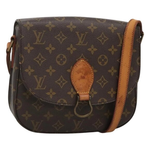 LOUIS VUITTON Monogram Saint Cloud GM Shoulder Bag M51242 LV Auth 124410 - Picture 1 of 16